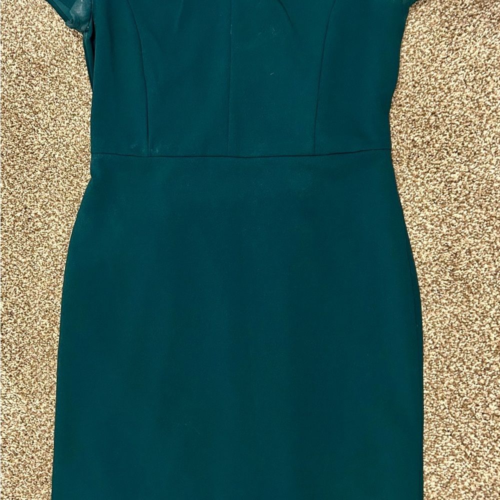 Banana Republic Dark Teal/ Green Midi Dress